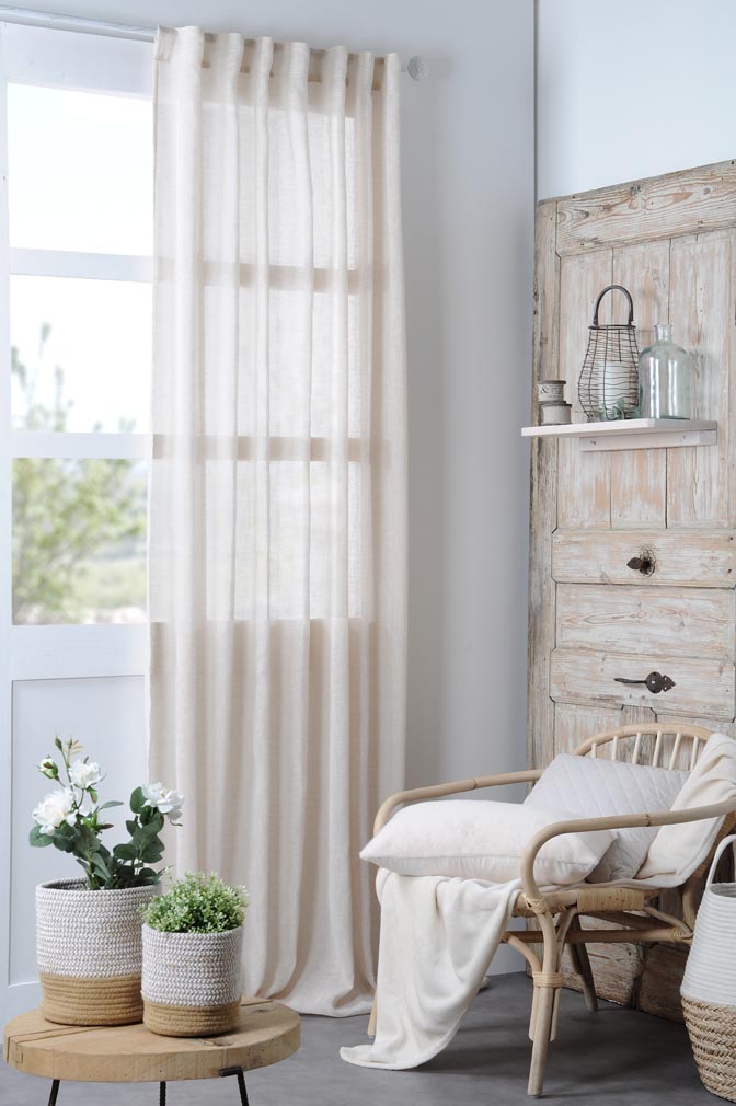 Voilage Madrid 140 X 260 cm naturel 